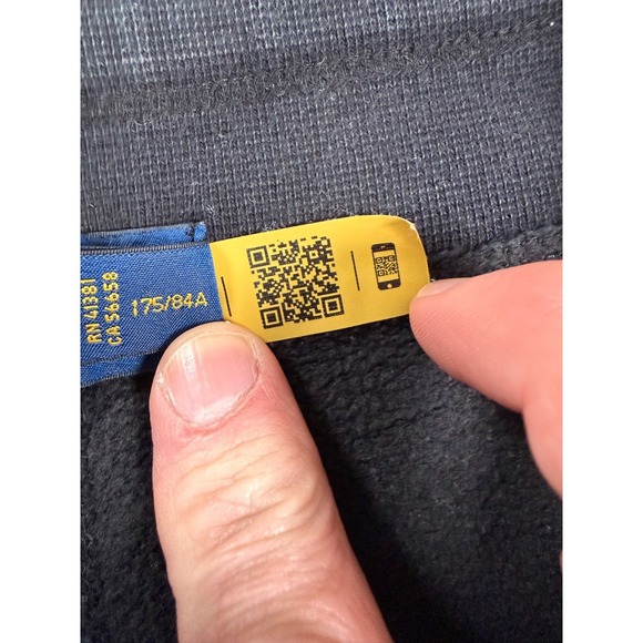 Polo Ralph Lauren Fleece Sweatpants Mens M Black Jogger Ankle Tie Pony Lounge - Picture 5 of 13